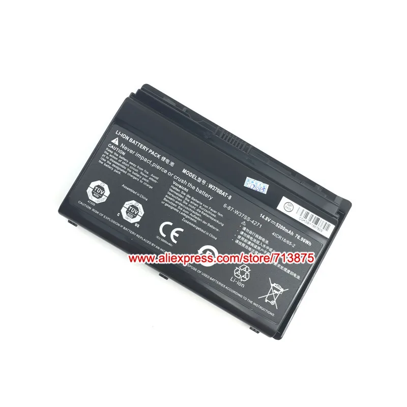 Натуральная W370BAT 8 (SIMPLO) Батарея 6 87 W37SS 427 для Clevo W370ET W350ET W350ST W350ETQ W370SK K590S K650C K750S W35XSS
