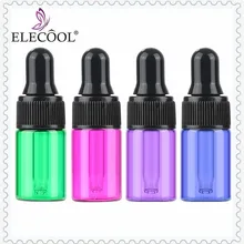ELECOOL 10 шт. 3 мл/2 мл/1 мл мини многоразовый пустой стеклянный флакон для макияжа с пипеткой для глаз эфирное масло контейнер для хранения жидкости