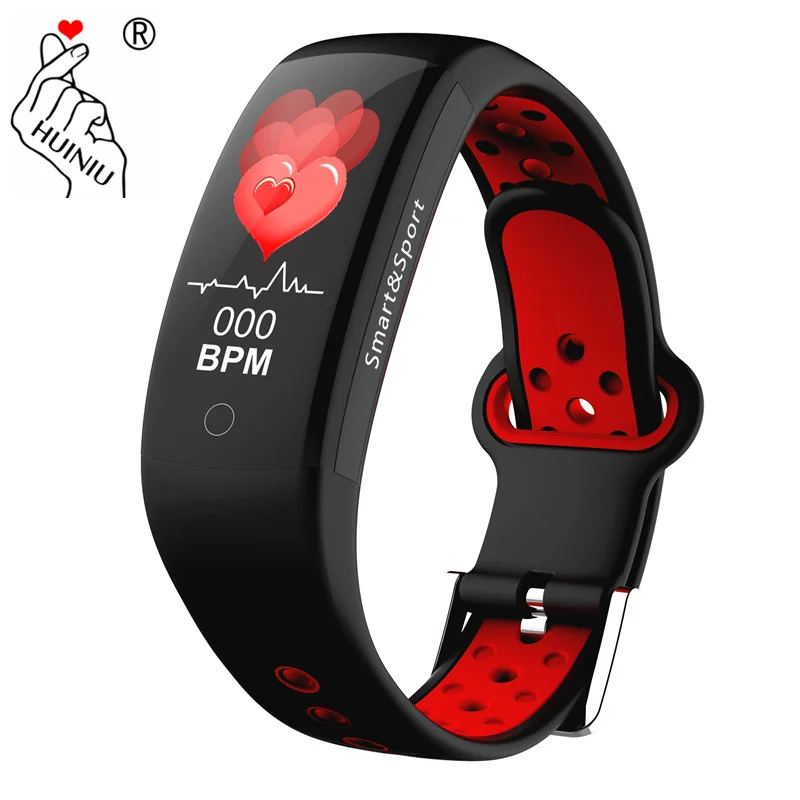 

HUINIU Smart Blood Pressure Watch Heart Rate Monitor Wrist band Waterproof Fitness Tracker PK Smart Bracelet Fitbits Mi band 3
