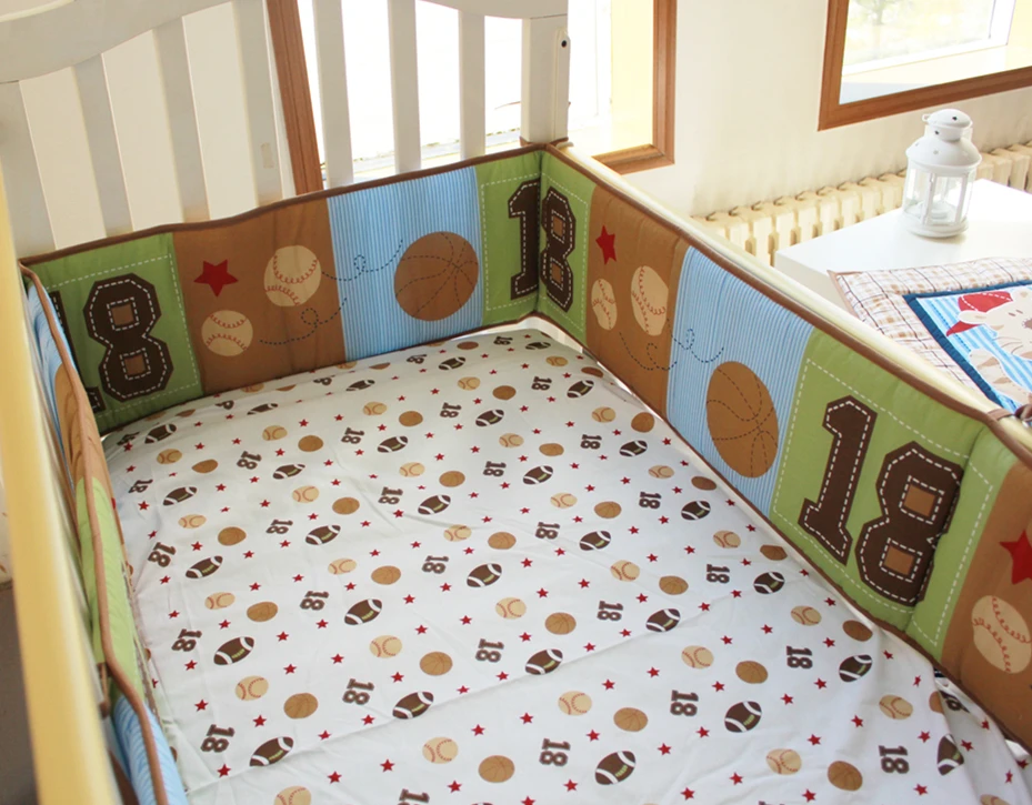 5 шт. Вышивка Постельное белье многофункциональный baby safe спальный детская кровать Бамперы для автомобиля Комплект Детская кроватка