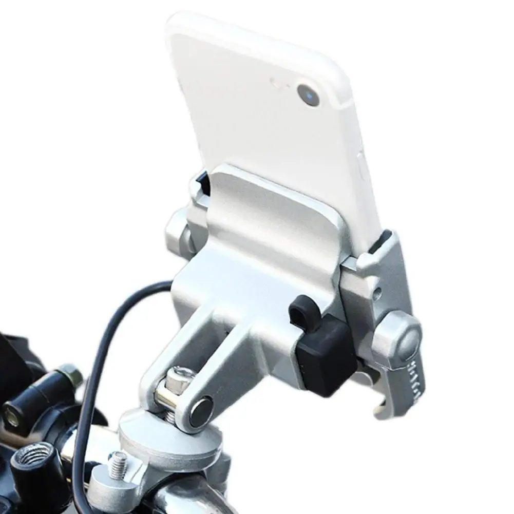 360 degree Adjustable Universal Bike Aluminum Alloy Motorcycle Motorbike Handlebar Phone Holder Stand Mount For Phone
