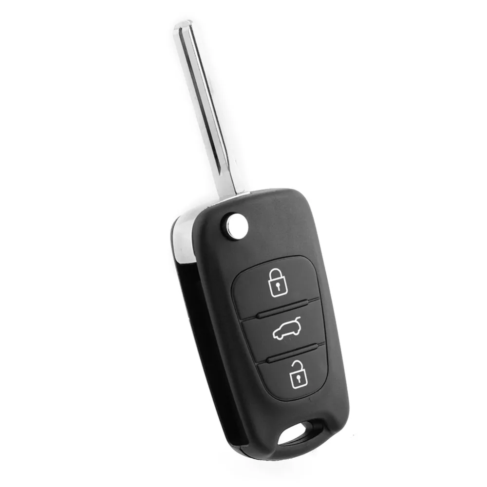 

2018 New Car 3 Buttons Key Shell Replacement Flip Remote Key Case Blank Cover For Kia SORENTO SPORTAGE CERATO RIO Uncut Blade