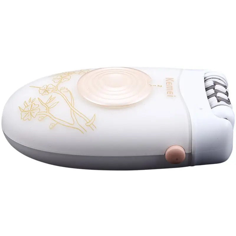 Kemei KM-3076 2 в 1 Эпилятор Триммер для женщин электрический эпилятор Белая Женская бритва для удаления волос бикини многофункциональная