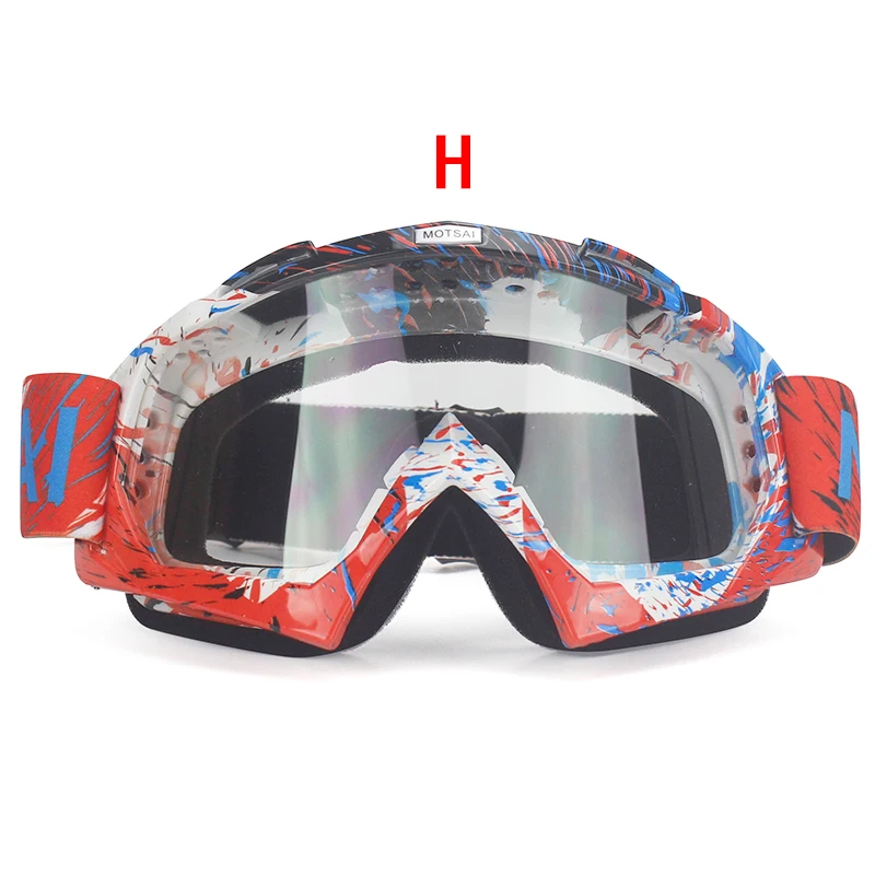 Мотокросс очки Óculos Велоспорт MX Off Road шлем лыжный спорт Gafas для мотоцикла Байк Гонки очки - Цвет: H2