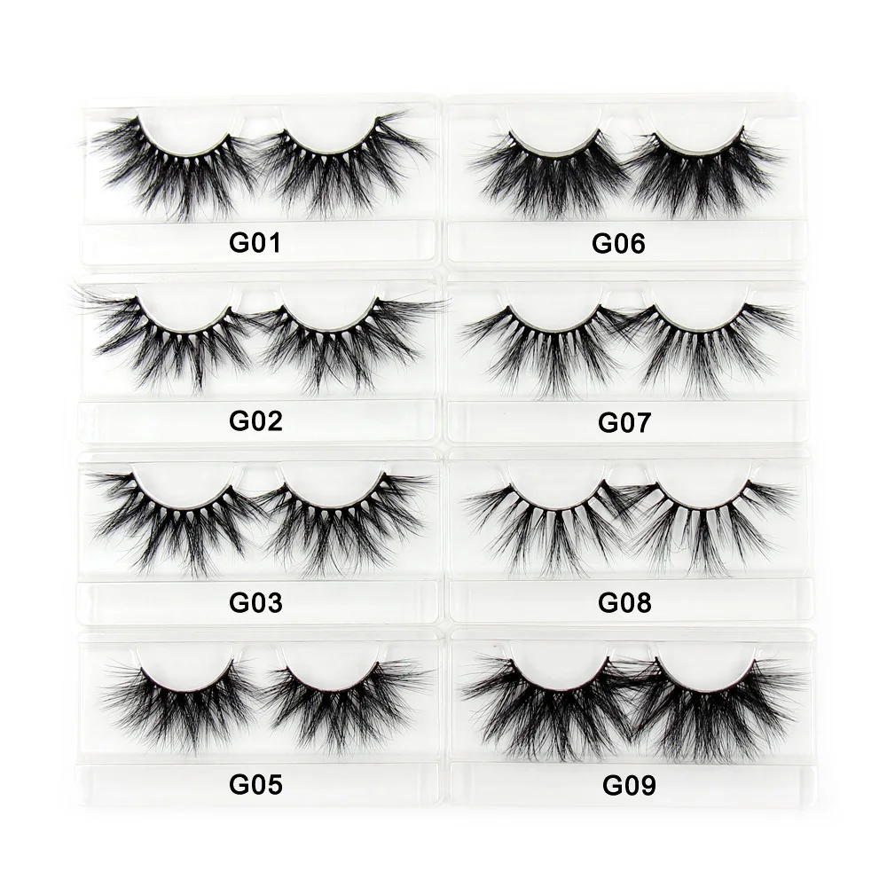 LEHUAMAO 25mm Eyelashes 3D Mink False Eyelash Long Wispy Fluffy Curly Lashes Cruelty Free Natural Lash Dramatic False Eyelashes