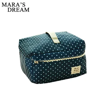 

Mara's DreamSquare Travel Cosmetic Bag Women Functional Makeup Case Zipper Make Up Bags Organizer Storage Pouch Underwear bag