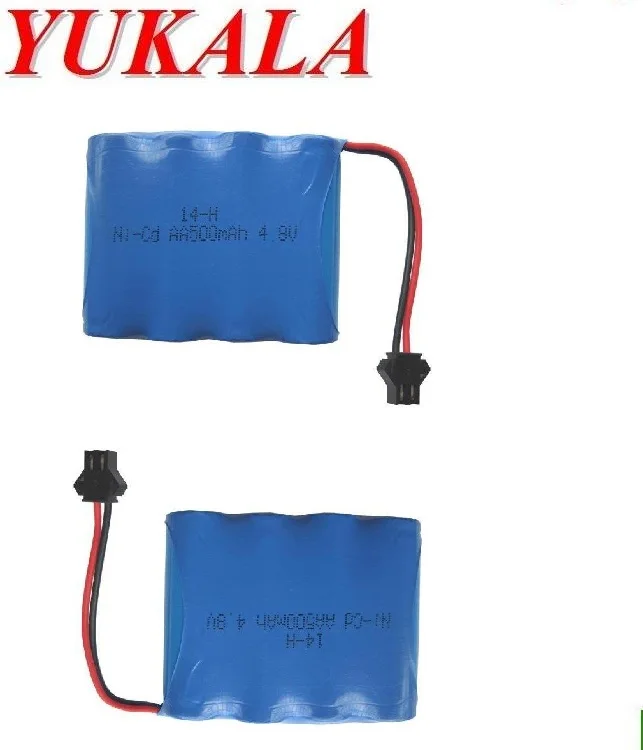 YUKALA 4.8V 500mAh N-CD AA Battery for  RC car RC boat RC tank 2pcs