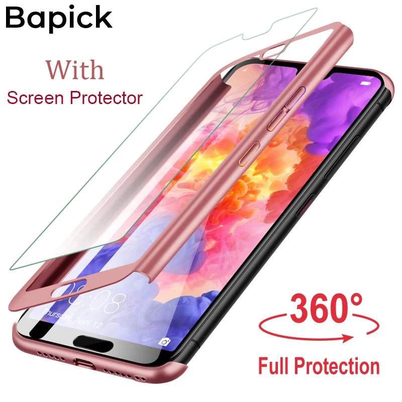 Чехол Bapick Full Cover корпус для huawei P10 Plus P9 P20 P30 Lite противоударный чехол Pro Y9 2019 mate 20 10 nova