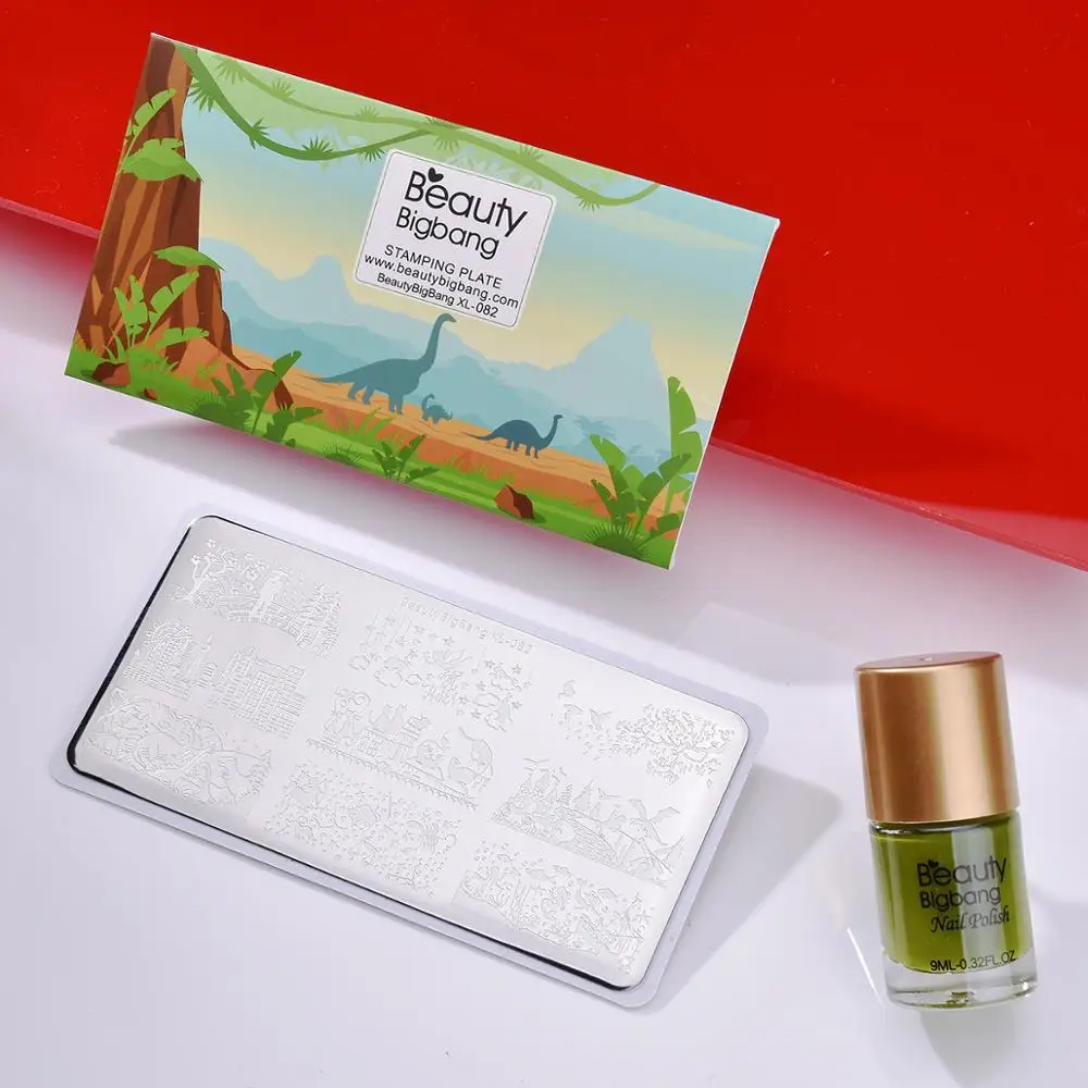 Beautybigbang пластины для штамповки ногтей динозавр звезда городской парк любовник замок шаблон печати изображения трафарет XL-082 штамповки пластины