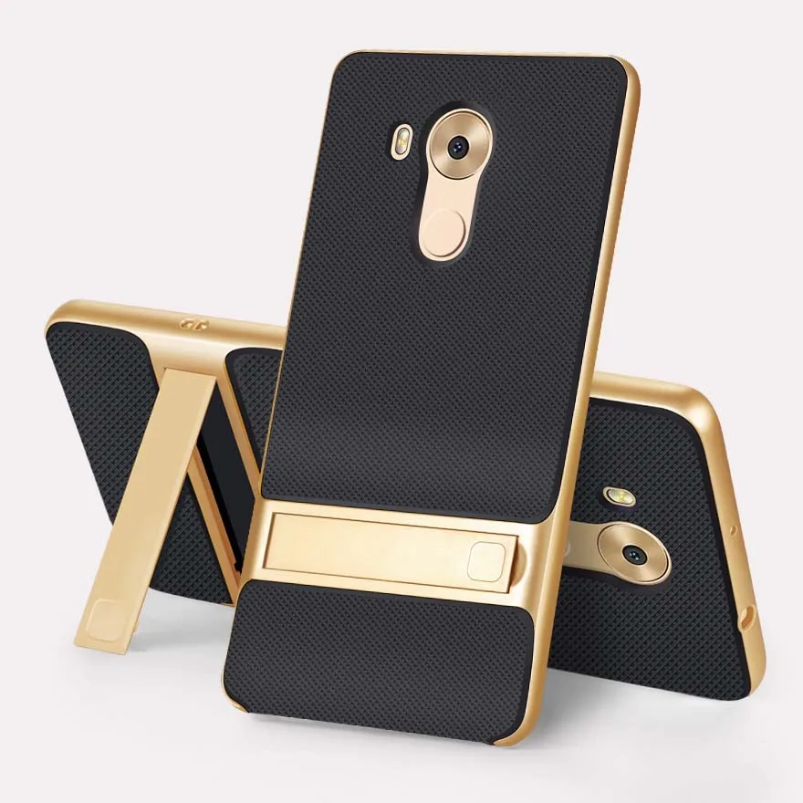 Royce Gold Абсолютно 3D корпус подставки для huawei mate 8 чехол силиконовый 6,0 TPU+ PC 360 Защитный чехол для huawei mate 8 mate 8 - Цвет: Royce Gold