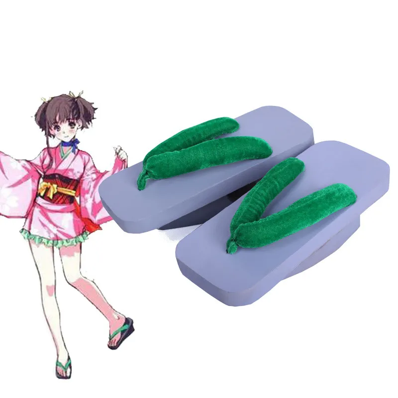 

Koutetsujou no Kabaneri Mumei Cosplay Weapon Shoes Geta Customize