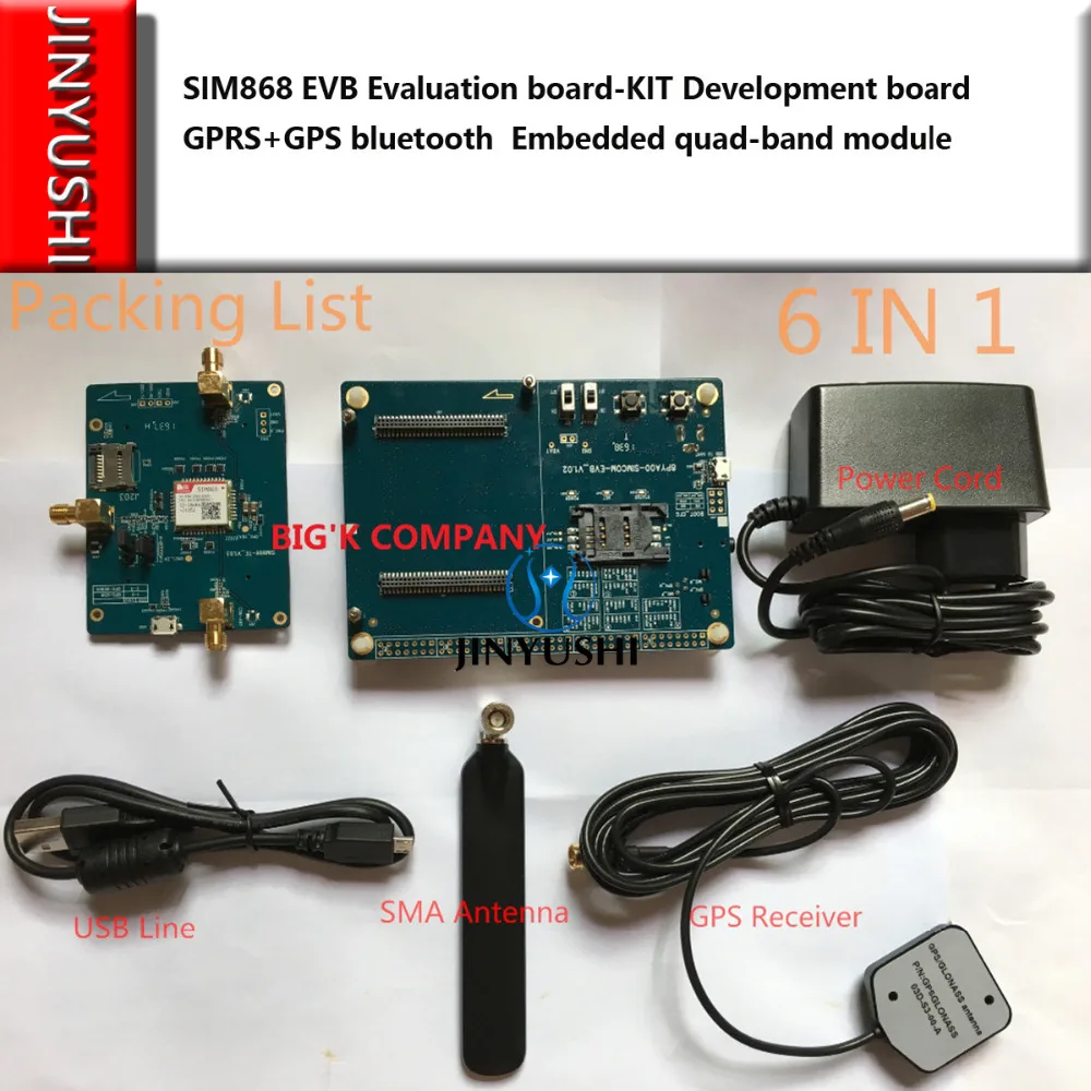 Оригинальный SIMCOM SIM868 EVB оценочная плата комплект макетная GPRS + GPS bluetooth 100% новый и
