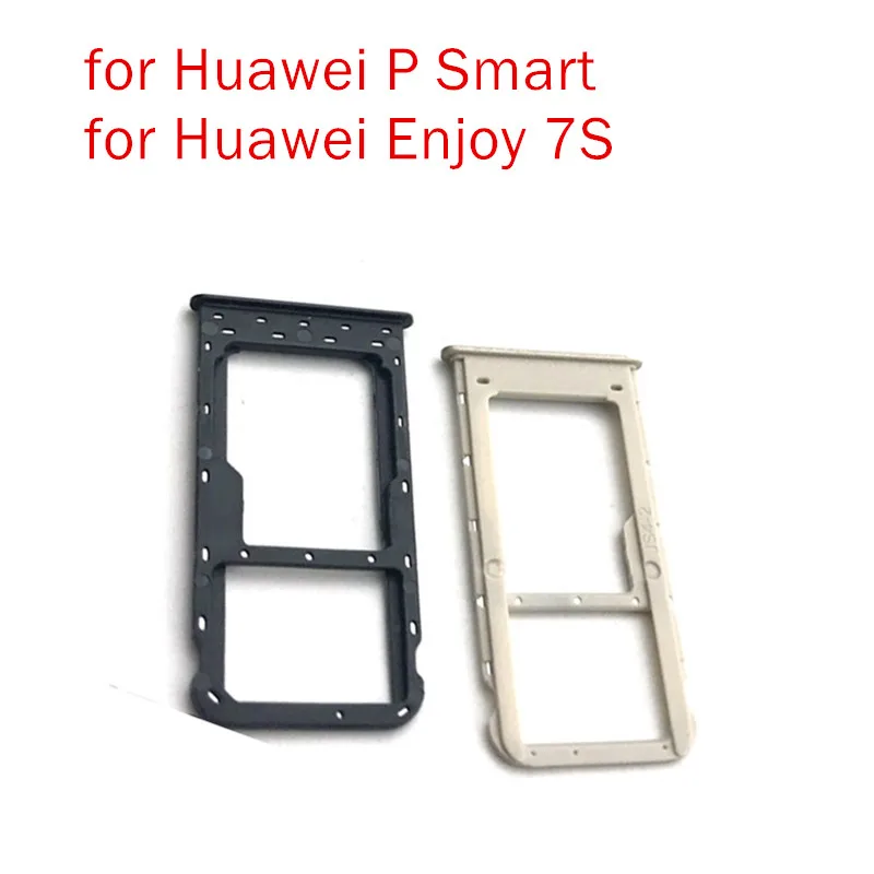 

for Huawei Enjoy 7S/ for Huawei P Smart Card Tray Holder SIM Card SD Card Slot Holder Adapter Repair Spare Parts