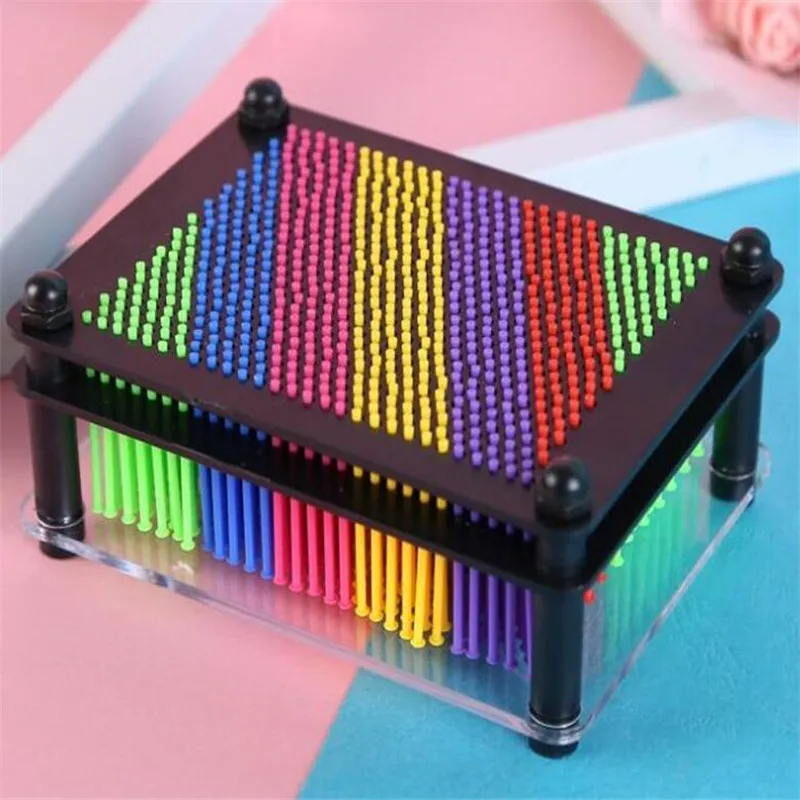 Pin Art 3D Скульптура DIY иглы резьба плесень стол игрушки украшения Hogar Maison