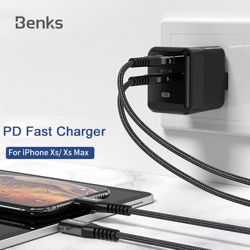 Benks 5 V/3A usb type C PD зарядное устройство адаптер для телефона Быстрая зарядка USB