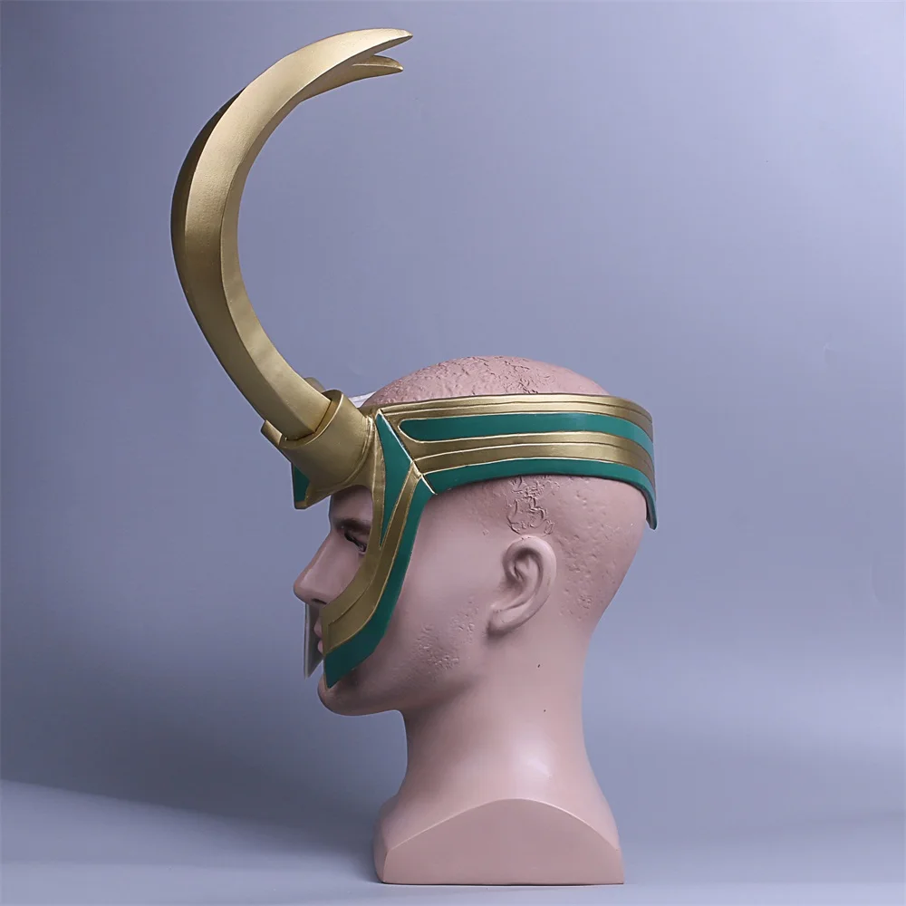 Thor Loki Ragnarok Helmet Cosplay Costume Props Mask PVC Full Head Detachable Mask Adult Halloween Masks for Parties (4)