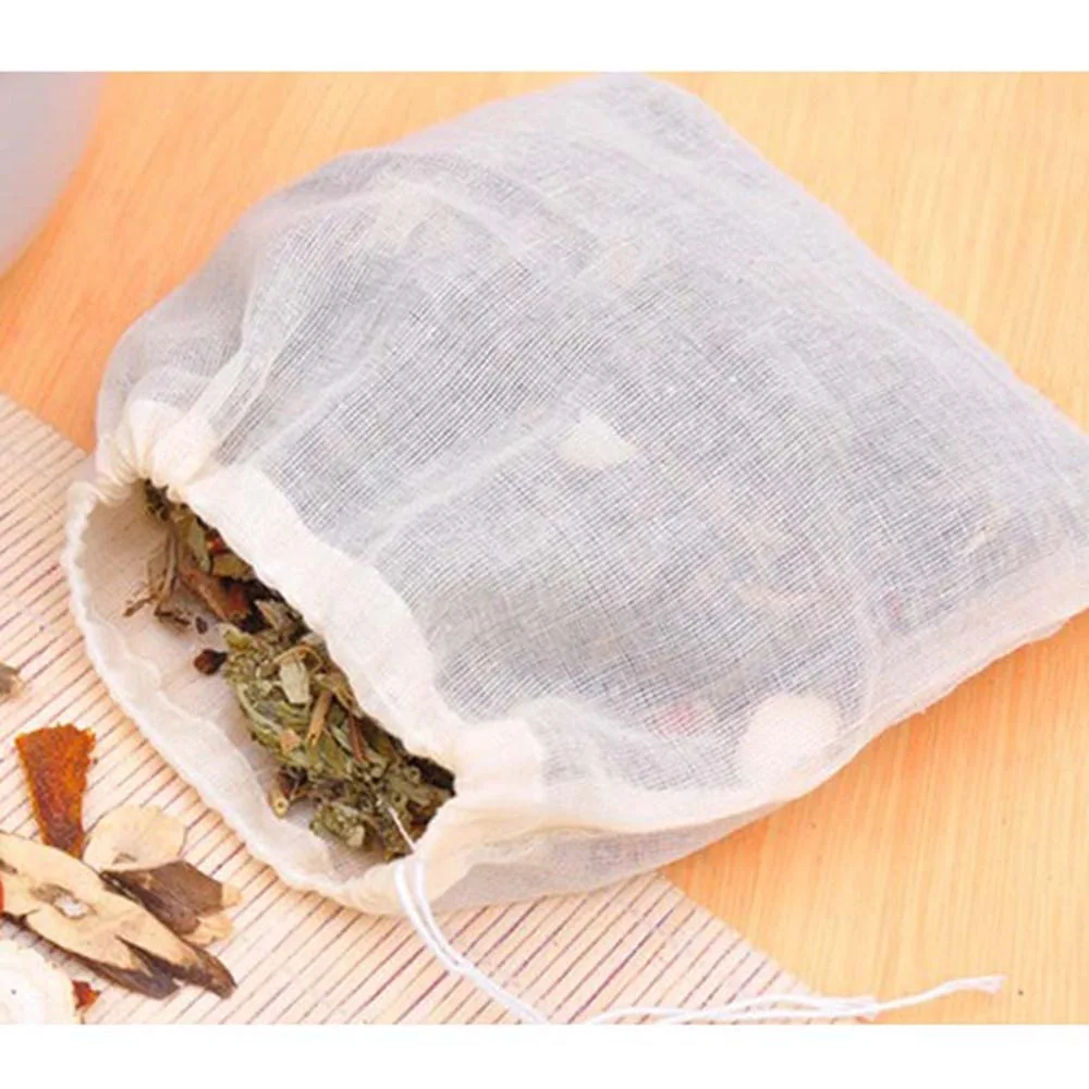 1 шт. муслиновый большой шнурок многоразовые мешки для хранения мыла травяной чай пряный Кофе Мыло товары для дома 25*20 см прочный