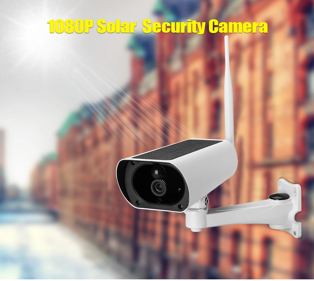 

1080P Solar IP Camera 2MP Wireless Wi-fi Security Surveillance Waterproof Outdoor Camera IR Night Vision Solar Power HD Camera