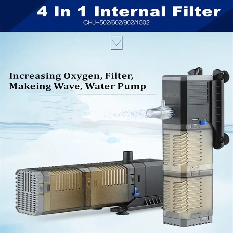de filtro aquário interno tanque peixes multifunções