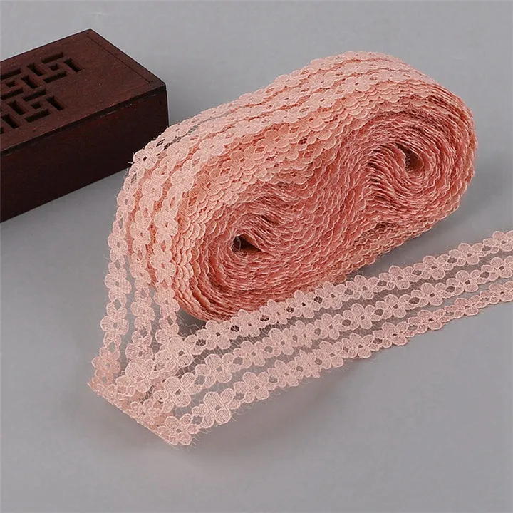 8  25mm10 Yard Non-Elastic Lace Strips Ribbons Diy Decorative Wedding Flowers Gift Wrapping Handmade Lace Hair Accessories