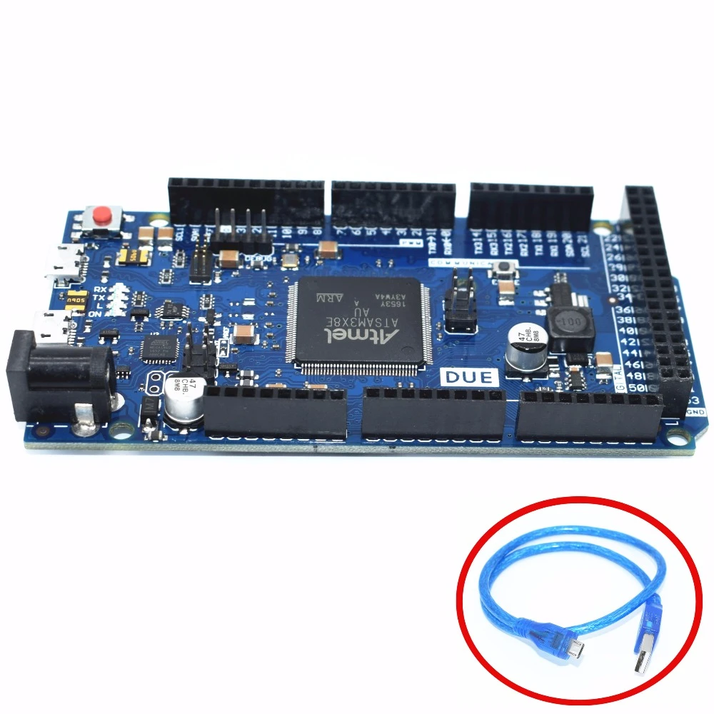 GalaxyElec Due R3 Board ATSAM3X8E ARM Main Control with 1 Meter USB Cable