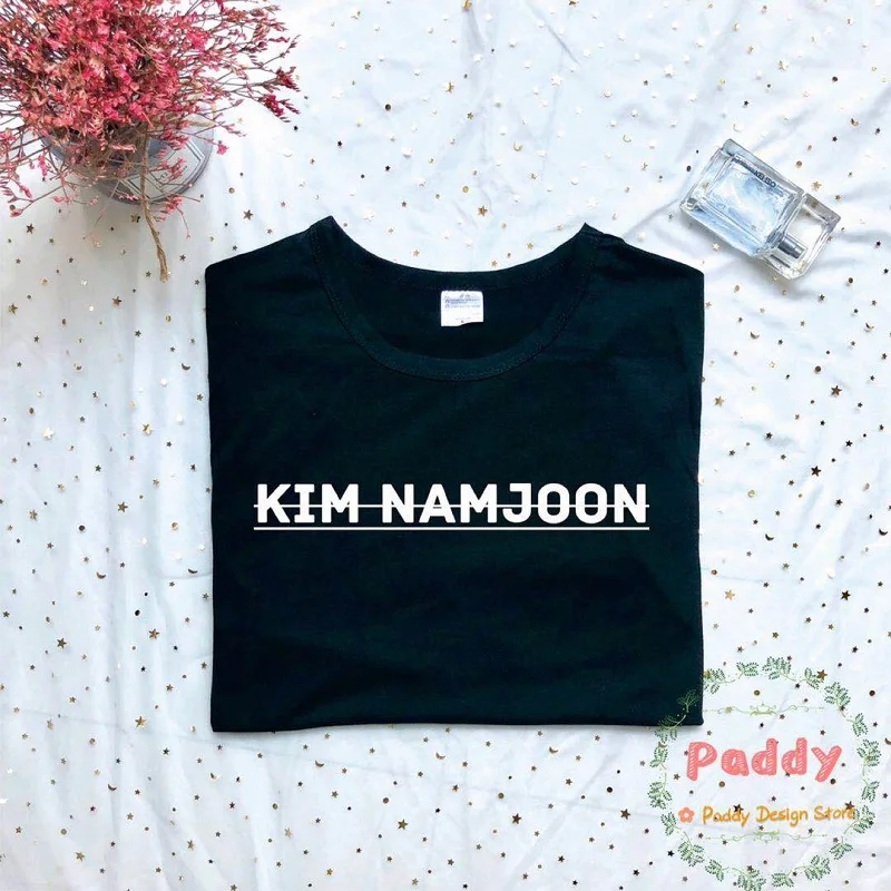 OKOUFEN футболка ким намjoon Kpop женский топ модная унисекс уличная одежда черная