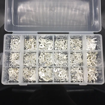 

Free shipping 490pcs Assorted Full Insulated Fork U-type Set Terminals Connectors Assortment Kit Electrical Crimp Spade Ring