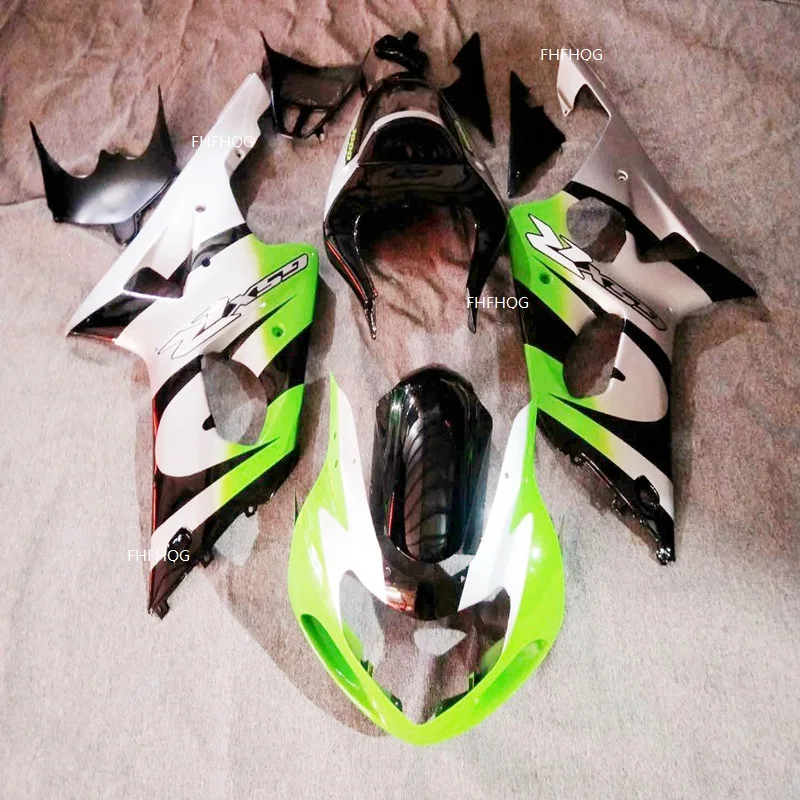 

Green Fairing ABS kit for SUZUKI GSXR1000 K2 00 01 02 white GSXR 1000 2000 2001 2002 Fairings Green/white
