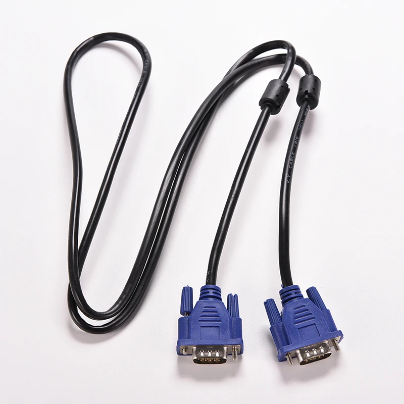 Синий 1 шт. 5 м футов 15 PIN VGA HDB15 SUPER SVGA M/M разъем Папа папа Удлинительный кабель