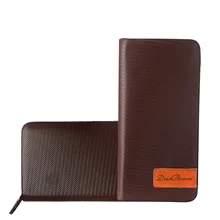 Popular Leather Men Long Business Wallet New 2017 Fashion Male Clutch Bag Zipper Solid Purse Clips