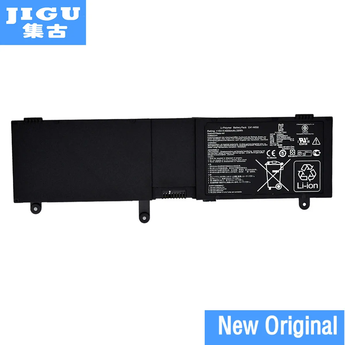 Цена JIGU Оптовая продажа Новый ноутбук батарея C41 N550 для ASUS G550 G550J G550JK G550JK4700 N550JK N550JV ROG G550 G550J G550JK серии