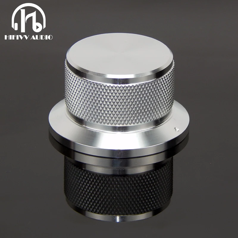 Botão de Volume de Alumínio Amplificador Hifi Potenciômetro Diâmetro 44 mm Altura 25 mm Preto Prata Ouro