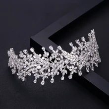 Jankelly Модные женские свадебные головные уборы с кубиком циркония свадебные аксессуары для волос головной убор свадебные диадемы для волос