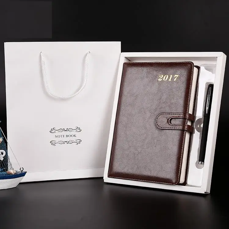 font b 2017 b font Calendar Notebook Business Notebook With Pen And font b gift