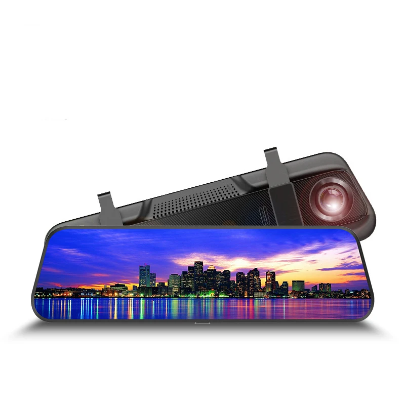 

Double-recording High Definition Night Vision Recorder before and after 1080P 10 inch full touch screen rearview mirrorRecorder