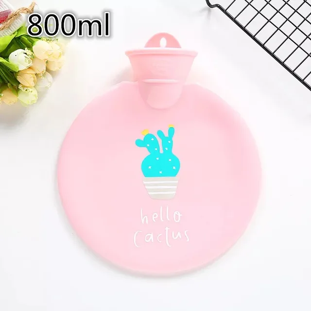 1Pc Cute cartoon Winter Warmer PVC Hot Water Bottle Hand Thick High-Density Home Heating Props