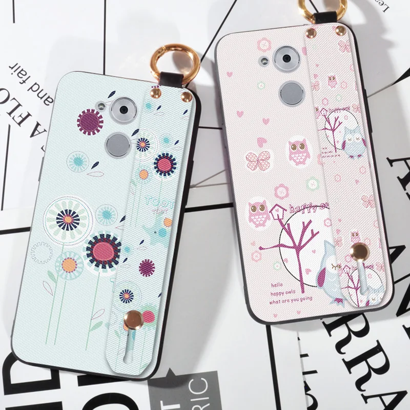 

Owl Ring Strap Cases For Huawei Honor 4C 5C 6C Pro GR3 GT3 Holder Back Cover For Huawei Mate 7 8 9 Pro Scrub Case Shell