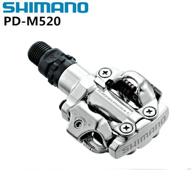 

Shimano Bike pedals PD-M520 SPD pedals Racing Self-Locking Clipless Mountain MTB Bicycle pedals PD M520 Cleat Flat Parts