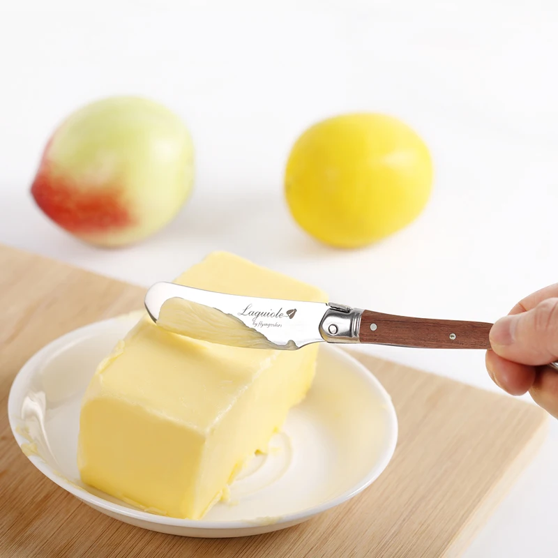 Стиль laguiole набор ножей для масла из нержавеющей стали с деревянной ручкой нож для сыра 6,25 ''столовый нож кухонная утварь