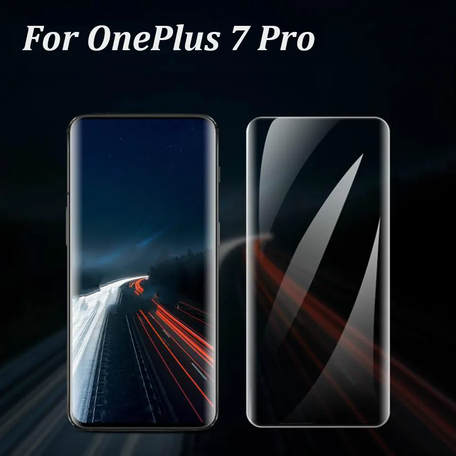 5D УФ жидкое полное Клей закаленное стекло для OnePlus 7 Pro Защита экрана для One Plus 7 Pro Oneplus7pro Защитная HD стеклянная плёнка