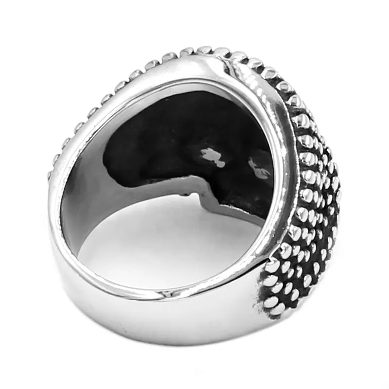 Модное байкерское кольцо для когтей из нержавеющей стали, серебряное черное кольцо в байкерском стиле для мужчин, SWR0765
