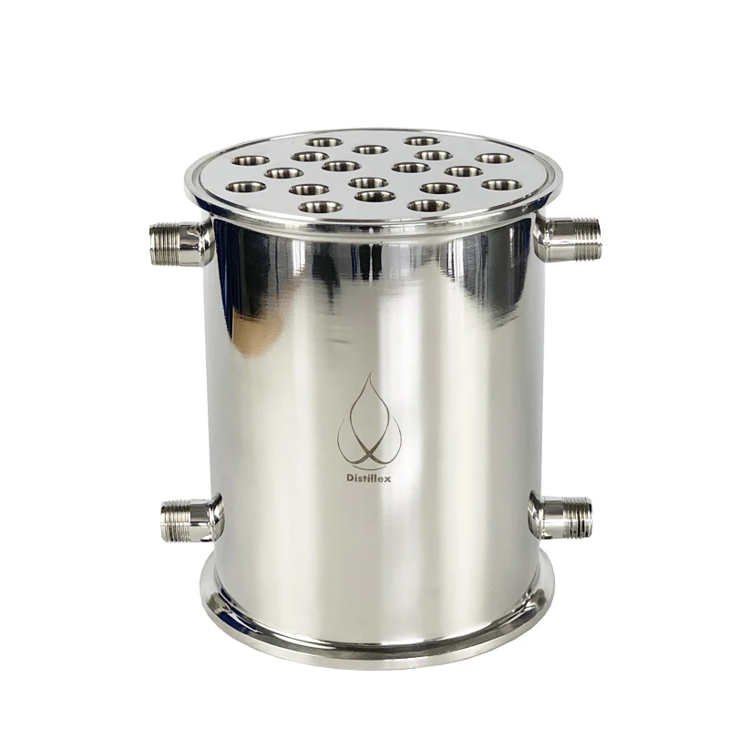 Зажим 6 &quot154 мм OD166 SS304 конденсатор Dephlegmator Reflux дистиллятора. 200 25 труб|Дистилляторы|