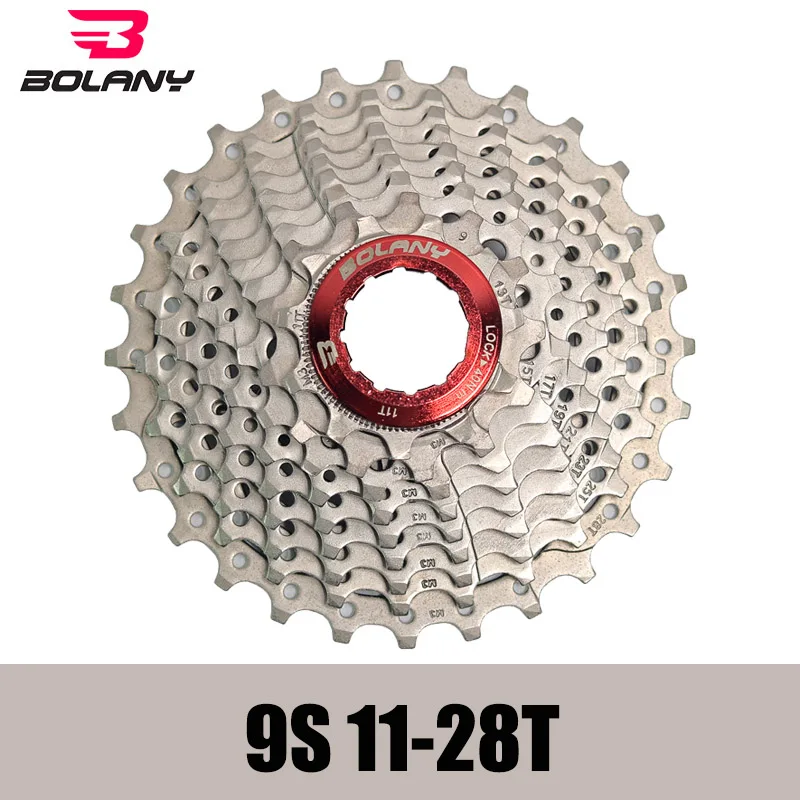 BOLANY 9 скоростная кассета 11-28 T широкого соотношения Freewheel горный велосипед MTB велосипед Кассетный Маховик Звездочка совместима с SIMANO