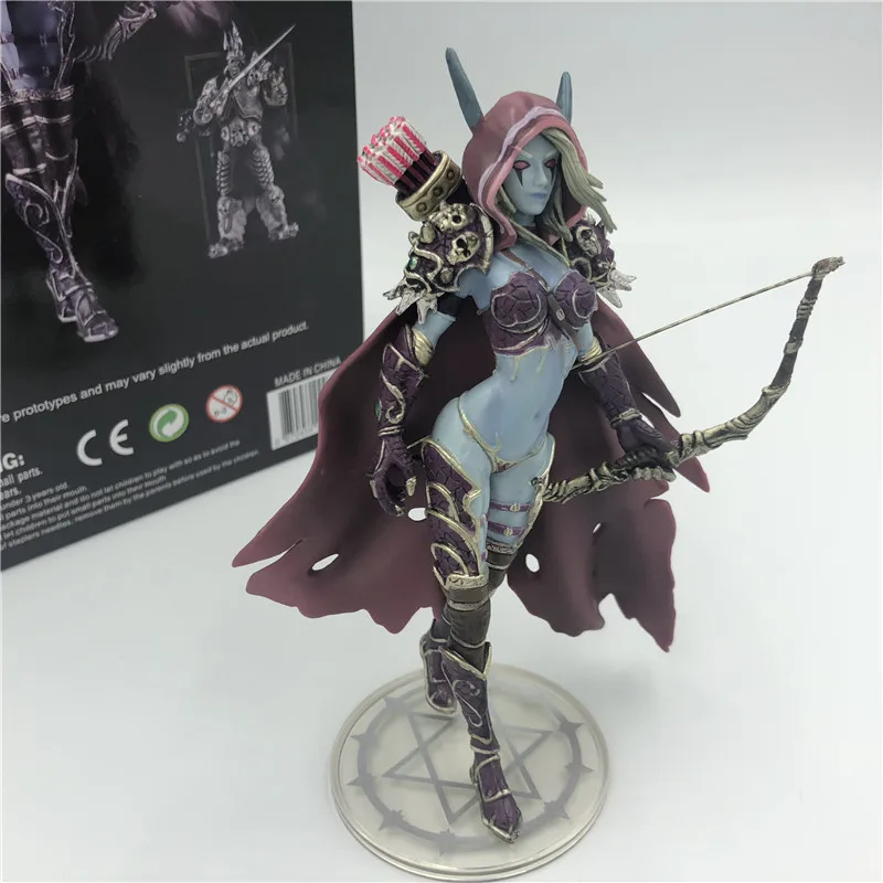 14 см Sylvanas Темный Traxex Windrunner стрельба из лука королева ПВХ фигурка модель