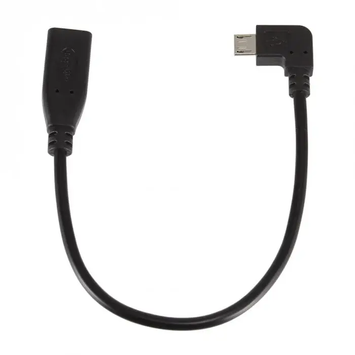 90 градусов Micro USB удлинитель Кабель для передачи данных папа к type-C Женский 20 см зарядный кабель для телефонов GY88