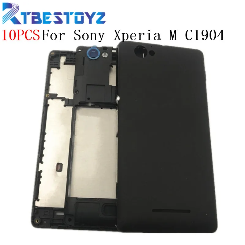 

Full Housing Middle frame With Back Battery Cover For Sony Xperia M C1904 C1905 C2004 C2005 Middle Plate Frame Bezel Housing