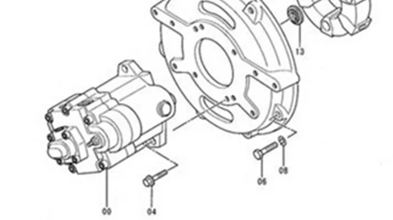 Муфта насоса в сборе 4389217 для экскаватора Hitachi EX22-2 EX30UR-2C EX33U EX40UR-2C