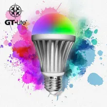 GT-Lite,Bluetooth Smart LED Light Bulb,Smartphone Controlled Dimmable Multicolored RGB,Work with iPhone, iPad, Android Phone