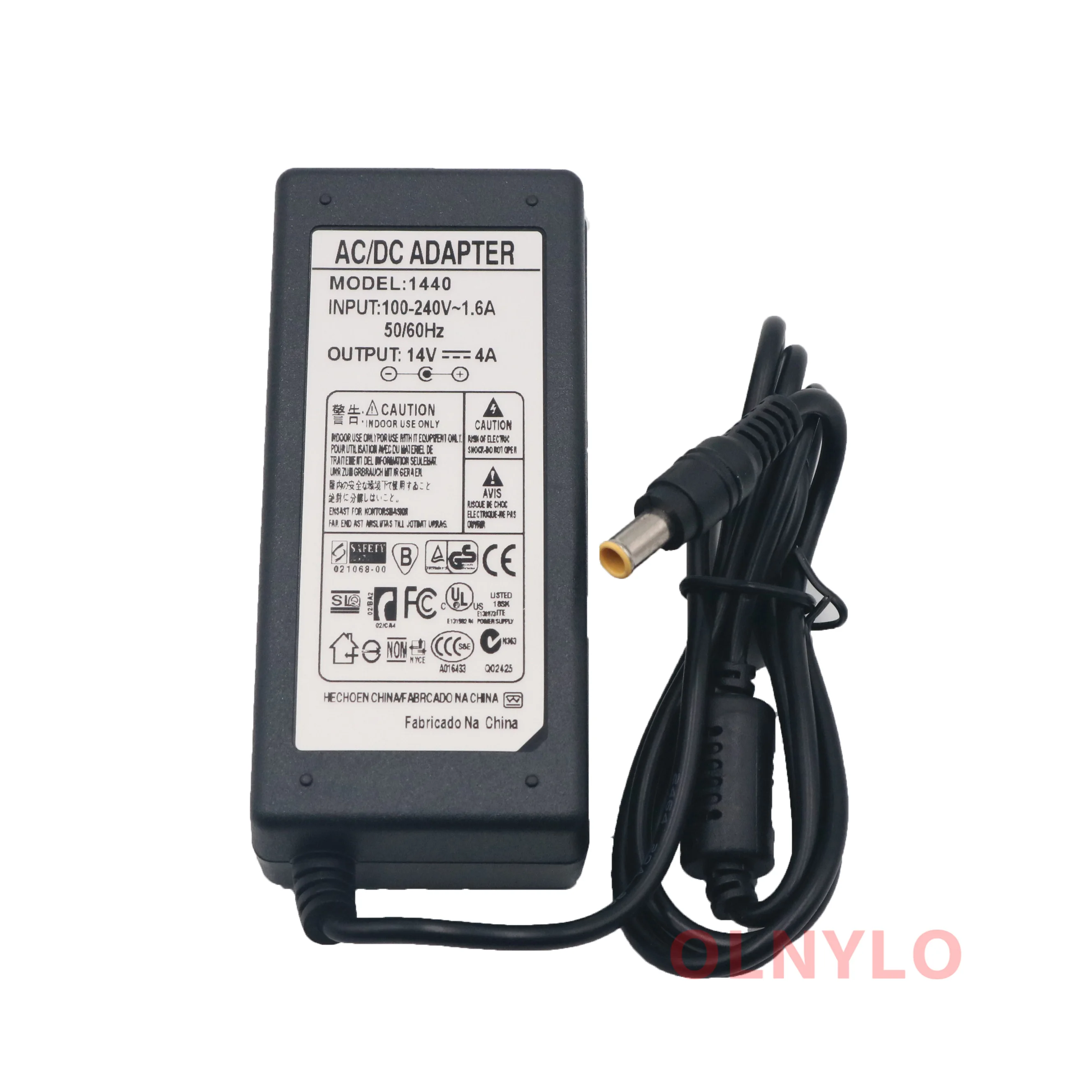 

14V 4A LCD Monitor AC Power Adapter For Samsung SyncMaster 770TFT 17" SMT-170QN 570S TFT 180T 18" Charger for Laptop PC Computer