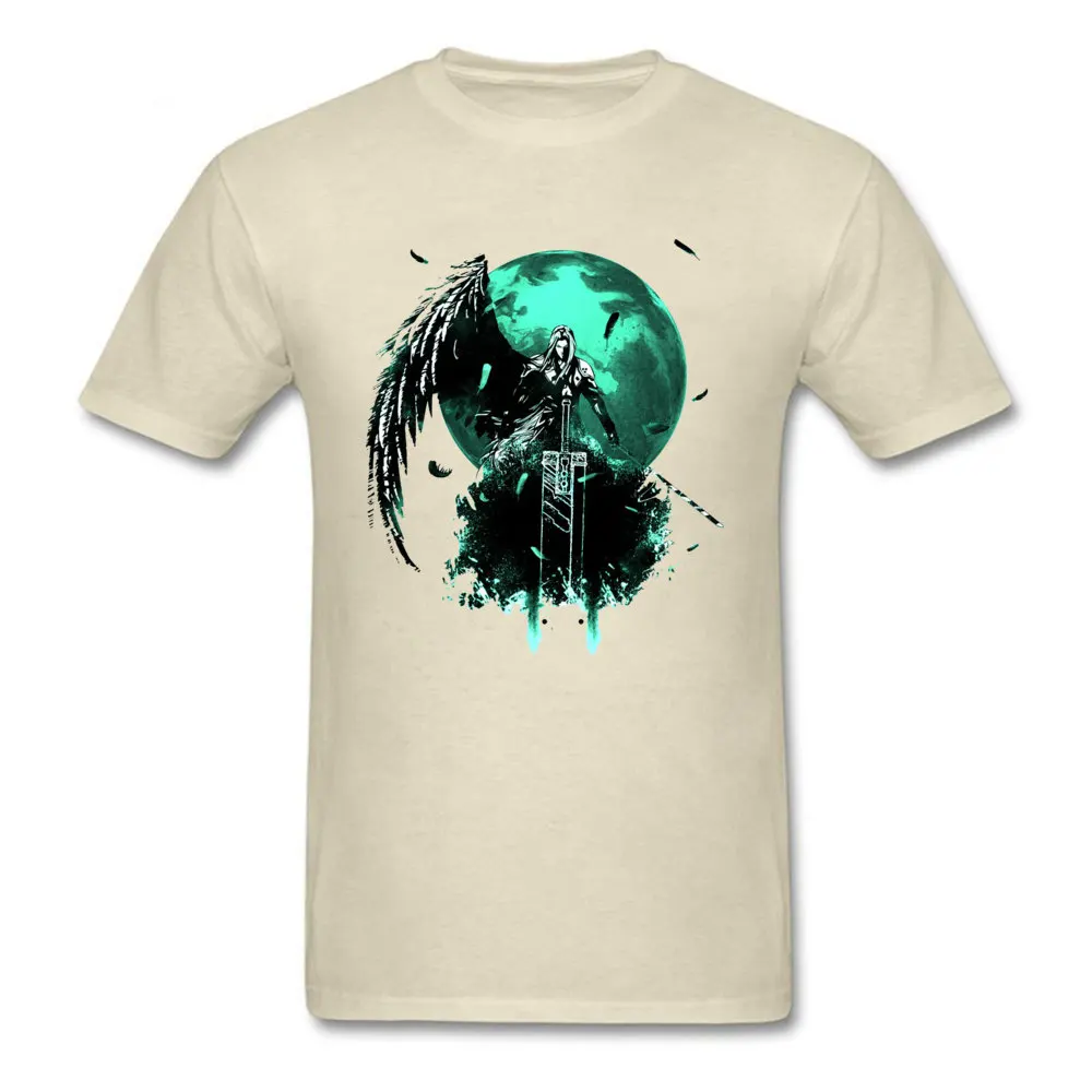 Round Collar Final-Fantasy0621 100% Cotton Adult T Shirts Fitness Tight Short Sleeve Tops & Tees 2018 Fashion Casual Tops Shirt Final-Fantasy0621 beige